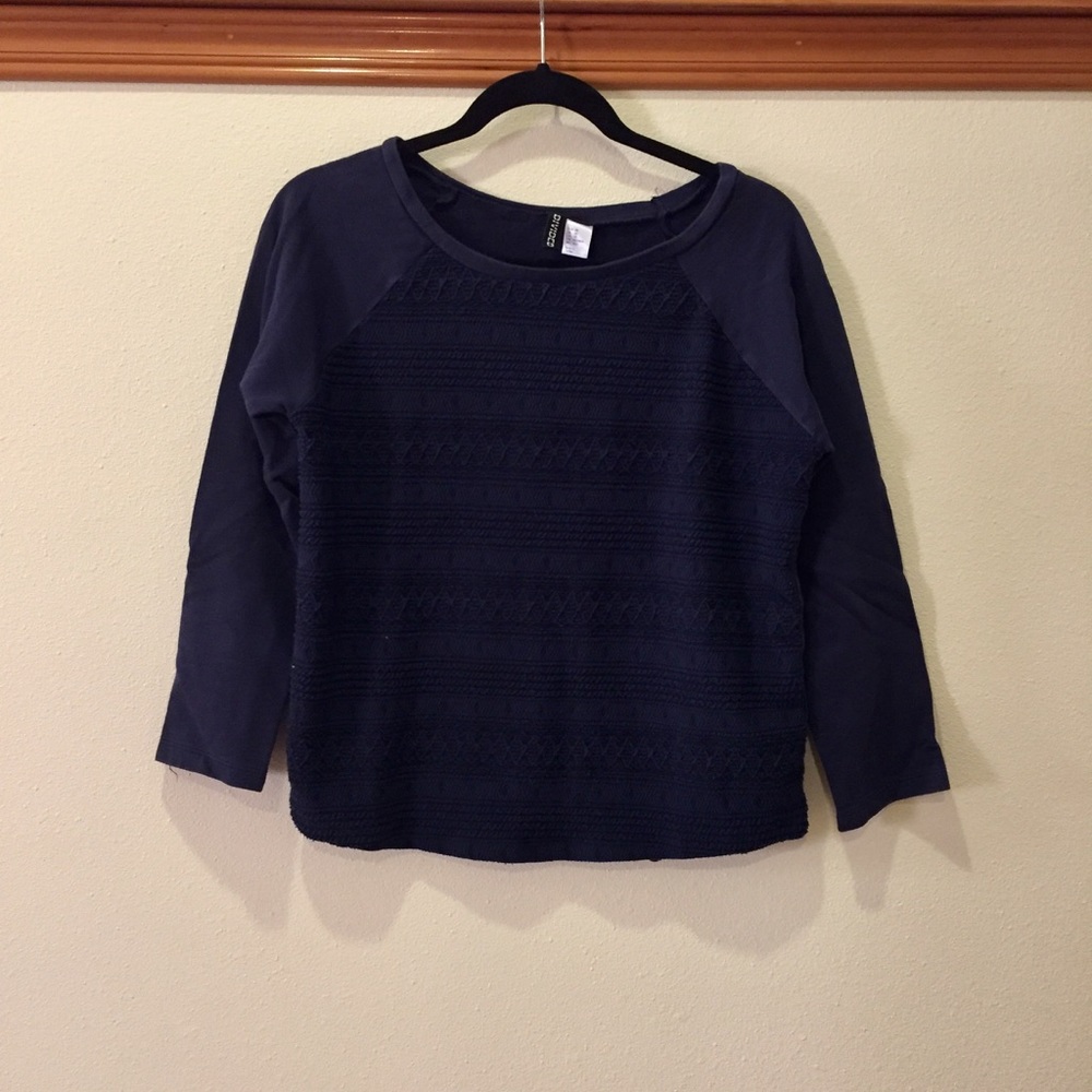 Dark Blue/ Purple Long Sleeve Shirt